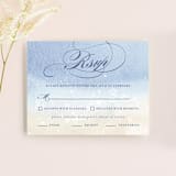 "Beachy" - RSVP Cards in Ocean by Rebecca Daublin - Front