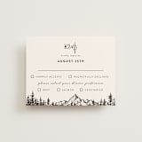 "Mountains" - RSVP Cards in Ivory by Anastasia Makarova - Front