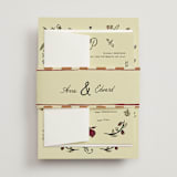 "Love Rests in a Garden" - RSVP Cards in Oat by Helena Vitto - Assembled with Belly Band
