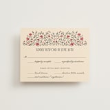 "Tapestry" - RSVP Cards in Almond by Jenna Holcomb - Front