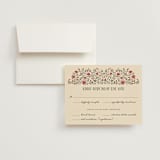 "Tapestry" - RSVP Cards in Almond by Jenna Holcomb - RSVP with Envelope