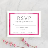 "Skyline San Francisco" - RSVP Cards in Magenta by Laura Condouris - Front
