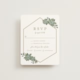 "Succulent Surround" - RSVP Cards in Cloud by Susan Moyal - Front