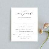 "Perspective" - RSVP Cards in Noir by Kimberly FitzSimons - Front