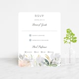 "Grande Botanique" - RSVP Cards in Mist by Bonjour Paper - Front