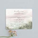 "Sweet Setting" - RSVP Cards in Carnation by Lindsay Megahed - Front