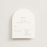 "A Thousand Years" - RSVP Cards in Classic White by Design Lotus - Front