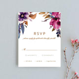 "Fall romance" - RSVP Cards in Jewelled by Creo Study - Front