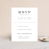 "Grand Bloom" - RSVP Cards in Mauve by Bonjour Paper - Front