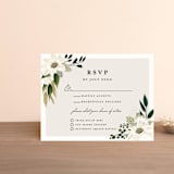 "Botanical Ring" - RSVP Cards in Ivory by Susan Moyal - Front