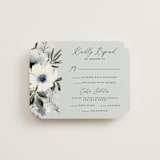 "Nantucket Romance" - RSVP Cards in Marine by Chris Griffith - Front