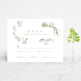 "Romantic Eucalyptus" - RSVP Cards in Sage by Petra Kern - Front