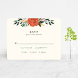 "Flourishing" - RSVP Cards in Bloom by Beth Schneider - Front