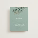 "Forest Crest" - RSVP Cards in Obsidian by Alethea and Ruth - Front