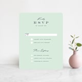 "Cascading Florals" - RSVP Cards in Rouge by Leah Bisch - Front