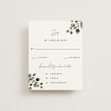 "green rush" - RSVP Cards in Snow by Anupama - Front