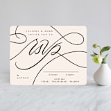 "Fountain Pen" - RSVP Cards in Creme by Erin L. Wilson - Front