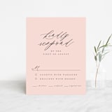 "Morning Mist" - RSVP Cards in Blush by Carrie ONeal - Front