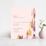 "Mod Brush" - RSVP Cards in Blush by Lisa Fee Paura - Front
