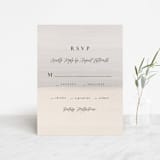"Sunrise Waves" - RSVP Cards in Ocean by Wildfield Paper Co - Front