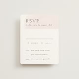 "Softly Layered" - RSVP Cards in Blush by Everett Paper Goods - Front