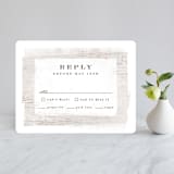 "Barnwood" - RSVP Cards in Ash by Hooray Creative - Front