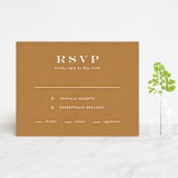 "Terrazzo Frame" - RSVP Cards in Mustard by Amy Payne - Front