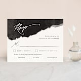 "Inky" - RSVP Cards in Ink by Pink House Press - Front