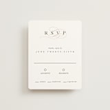 "First Love" - RSVP Cards in Blush by Pixel and Hank - Front