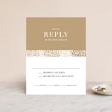 "Organic Dots" - RSVP Cards in Champagne by lena barakat - Front