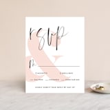 "thespian" - RSVP Cards in Coral by silverscreen studio - Front