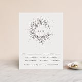 "A Sketched Wreath" - RSVP Cards in Concrete by Plain White Paper Co - Front