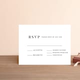 "Harmonie" - RSVP Cards in Cloud by Carly Reed Walker - Front
