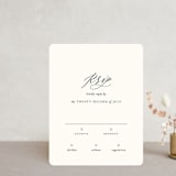 "Elysium" - RSVP Cards in Linen by Design Lotus - Front