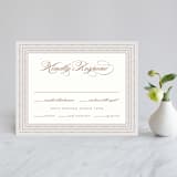 "Simply Grand" - RSVP Cards in Dove by Hooray Creative - Front