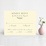 "Snippet" - RSVP Cards in Pine by Sarah Brown - Front
