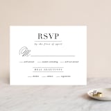 "Typography" - RSVP Cards in Pearl by lena barakat - Front
