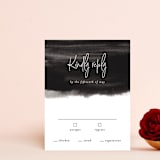 "Eloquent" - RSVP Cards in Coal by Mansi Verma - Front