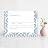 "Painted Ikat" - RSVP Cards in Frost by Liz Conley - Front