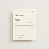 "Modern Bliss" - RSVP Cards in Cream by Elly - Front