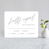 "Bare" - RSVP Cards in Cloud by Kelly Nasuta - Front