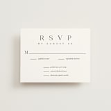 "The Space Between" - RSVP Cards in Sugar by Jessica Williams - Front
