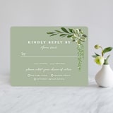 "Agave & Greens" - RSVP Cards in Ivory by Susan Moyal - Front