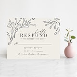 "FancySchmancy" - RSVP Cards in Classic by Jen Owens - Front