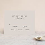 "Photographed" - RSVP Cards in Ecru by Creo Study - Front
