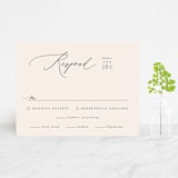 "Scarlet" - RSVP Cards in Blush by Hooray Creative - Front