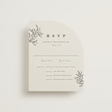 "leafy wreath" - RSVP Cards in Cotton by Kate Ahn - Front