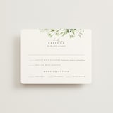 "Verdure" - RSVP Cards in Garden by Leah Bisch - Front