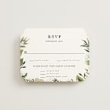 "Enchanted Greenery" - RSVP Cards in Frost by Susan Moyal - Front