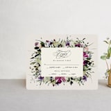 "Floral Love" - RSVP Cards in Lilac by Lori Wemple - Front